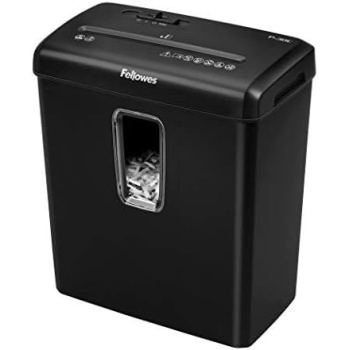 Fellowes PowerShred P-30C 6 Sheet Cross-Cut Deskside Paper Shredder for The Home