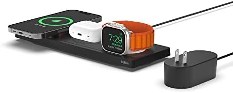 Belkin MagSafe 3-in-1 Fast Wireless Charging Pad for Apple Watch, iPhone 15