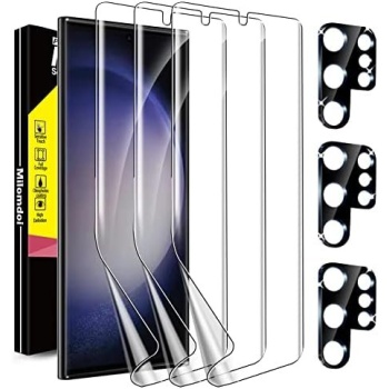 Milomdoi [3+3 Pack] for Samsung Galaxy S23 Ultra Screen Protector [Not Glass]
