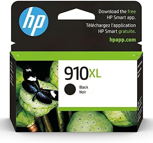 HP 910XL Black High-yield Ink Cartridge | Works with HP OfficeJet 8010, 8020